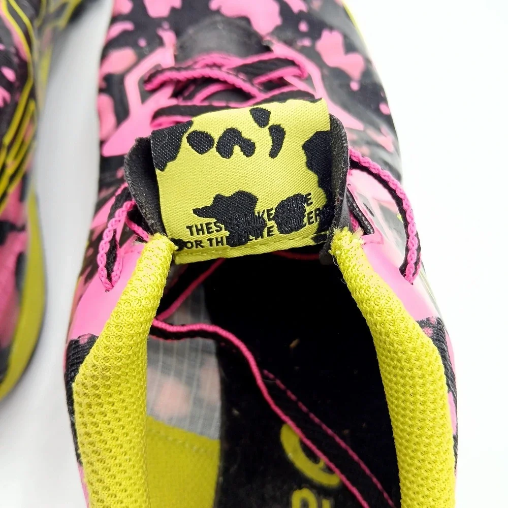 ASICS Cross Freak Shoes Mens Size 8 Black‎ Pink Yellow Track Cross Country G558Y - Picture 6 of 7